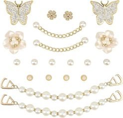 Bling Shoe Charms (Gold)